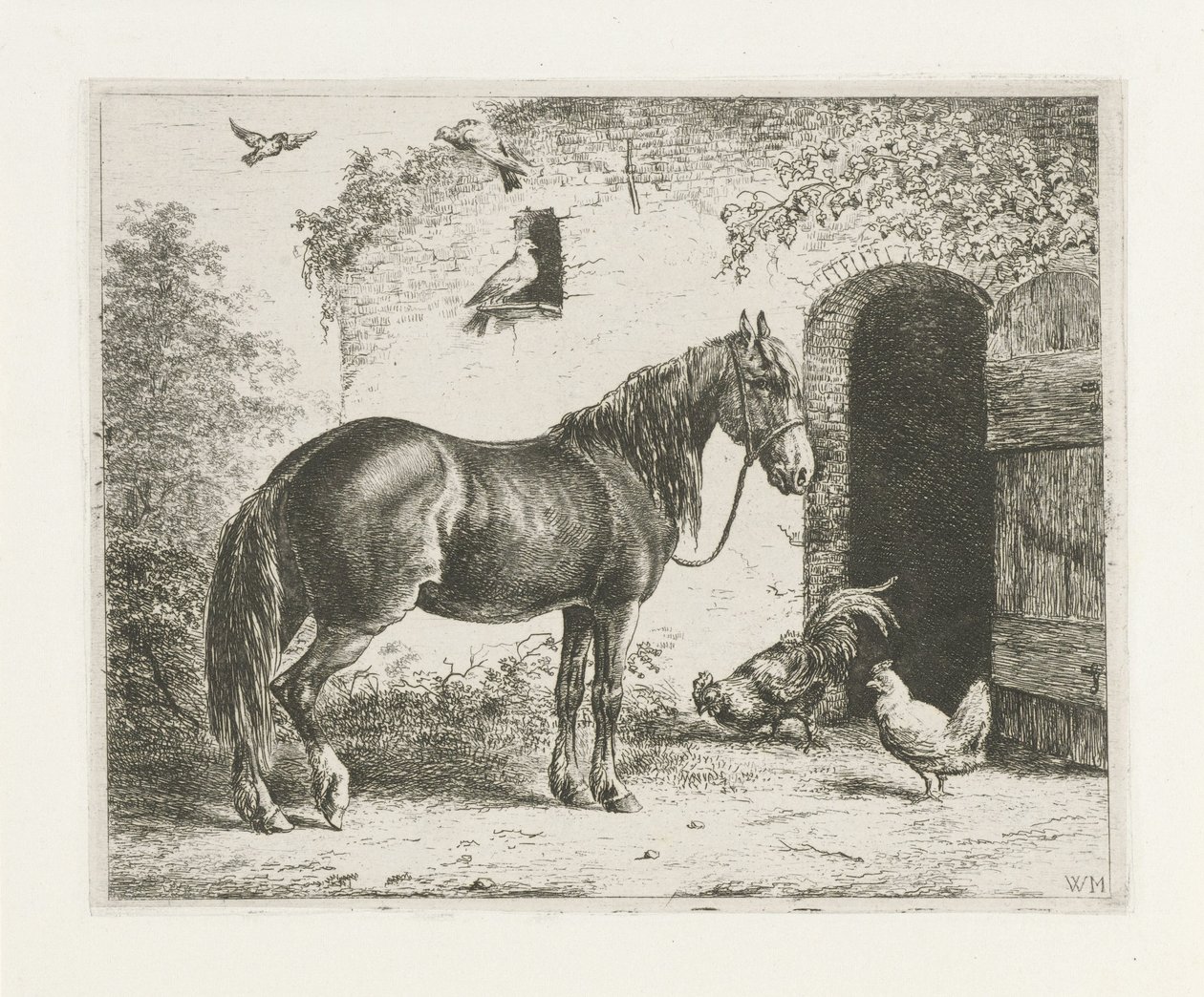 Hest med grime av Christiaan Wilhelmus Moorrees