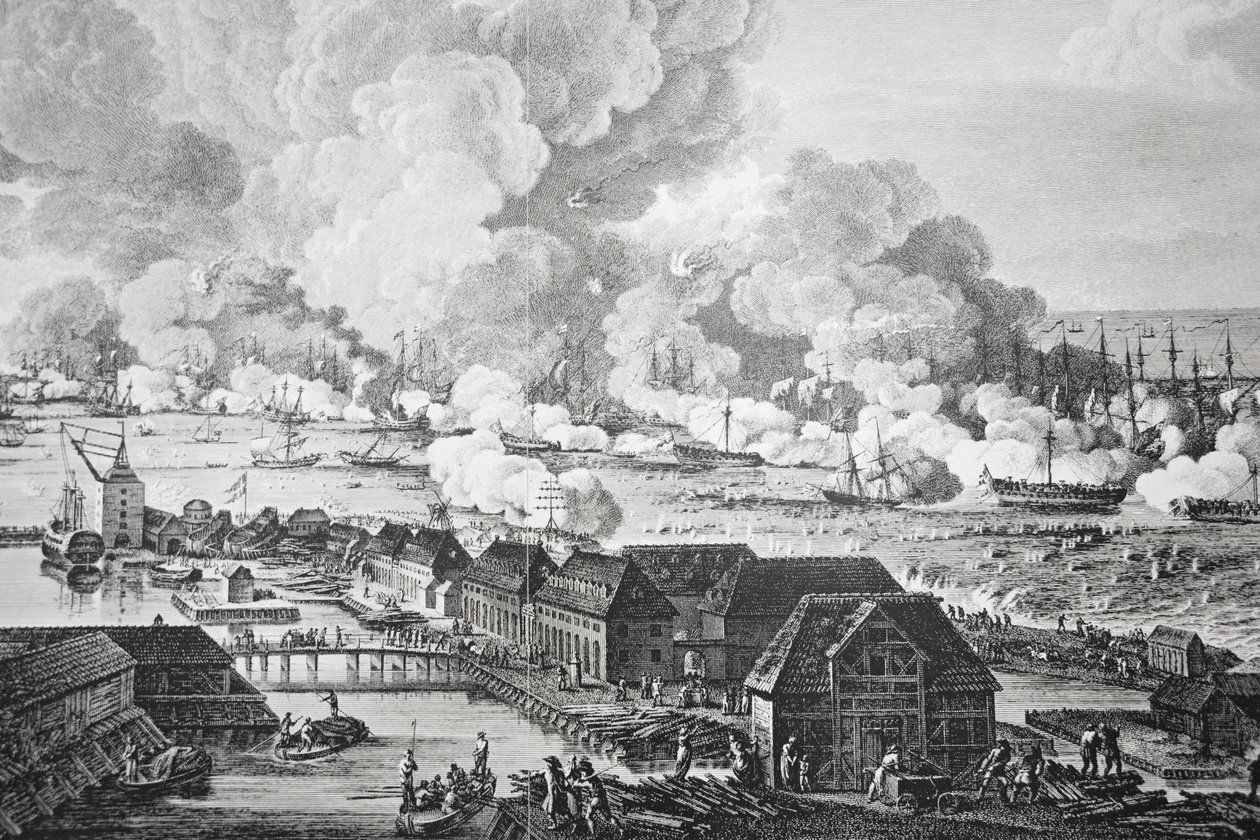Slaget ved København, 2. april 1801 av Christian August Lorentzen
