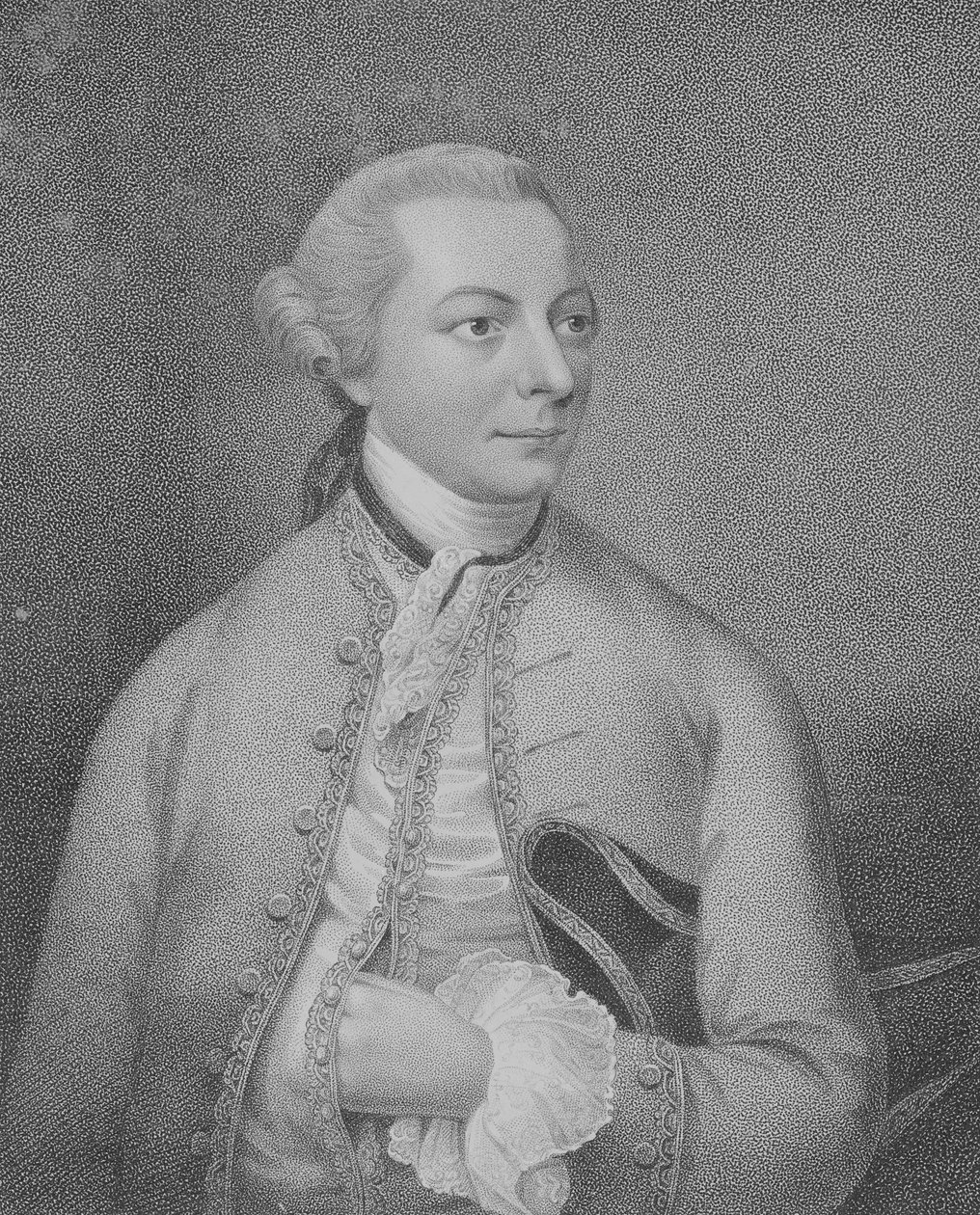 Christopher Anstey, gravert av Cantelowe Bestland av Christian Friedrich Zincke