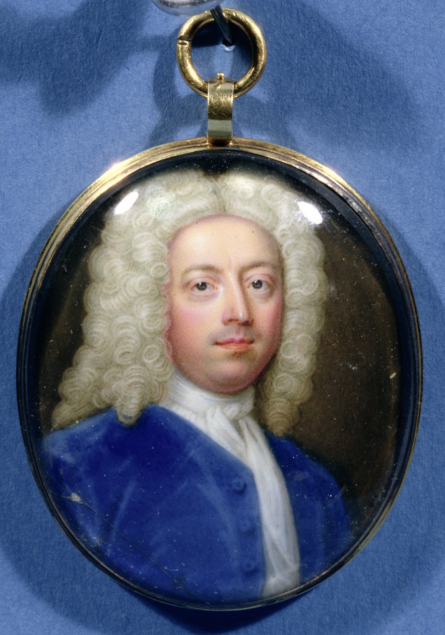 Miniatyr av Joseph Addison (1672–1719) av Christian Friedrich Zincke