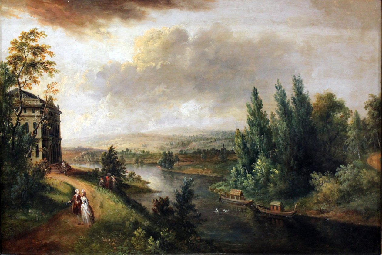 Schönbusch slott nær Aschaffenburg av Christian Georg Schutz