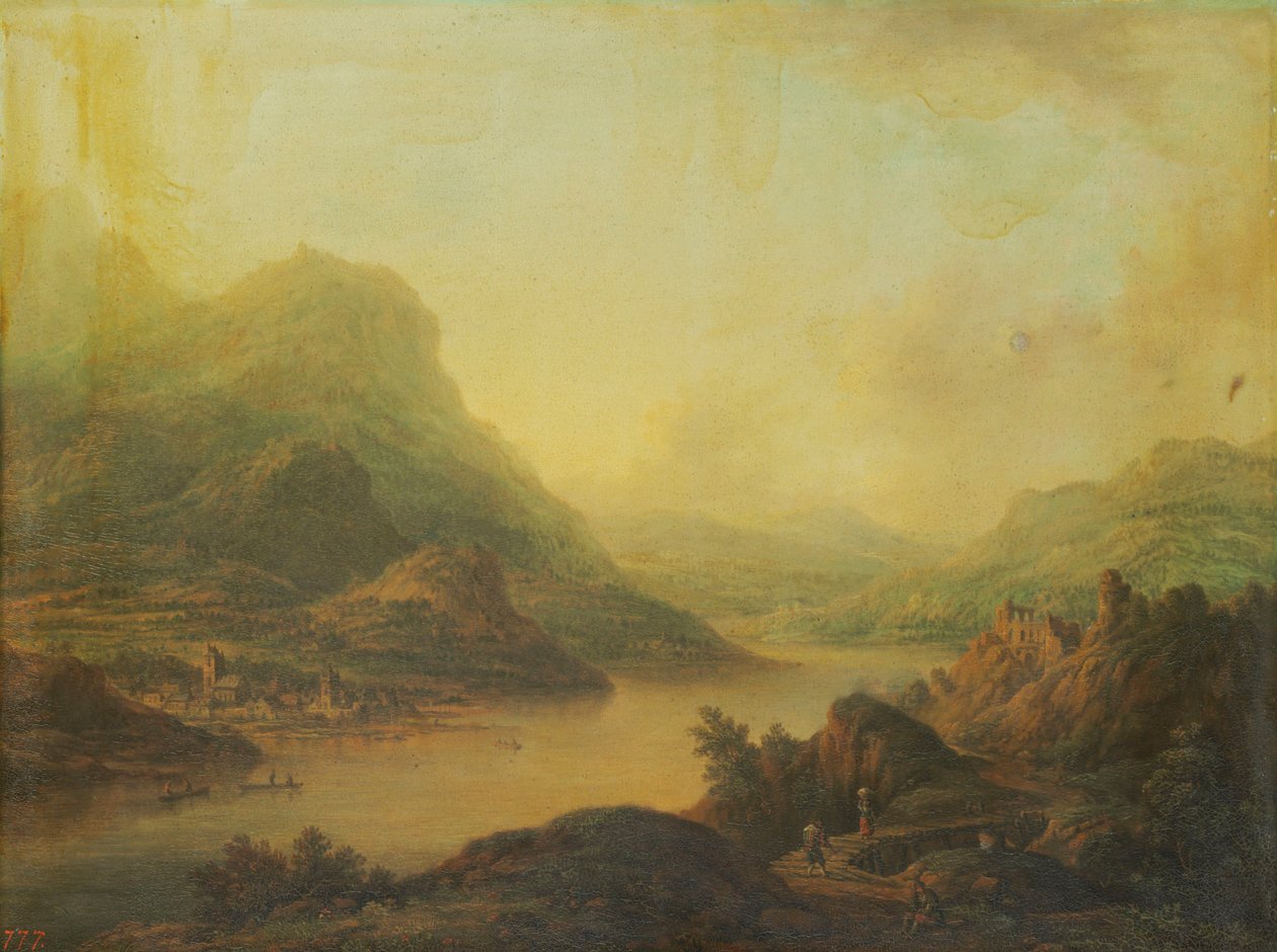 Elvelandskap av Christian Georg Schutz