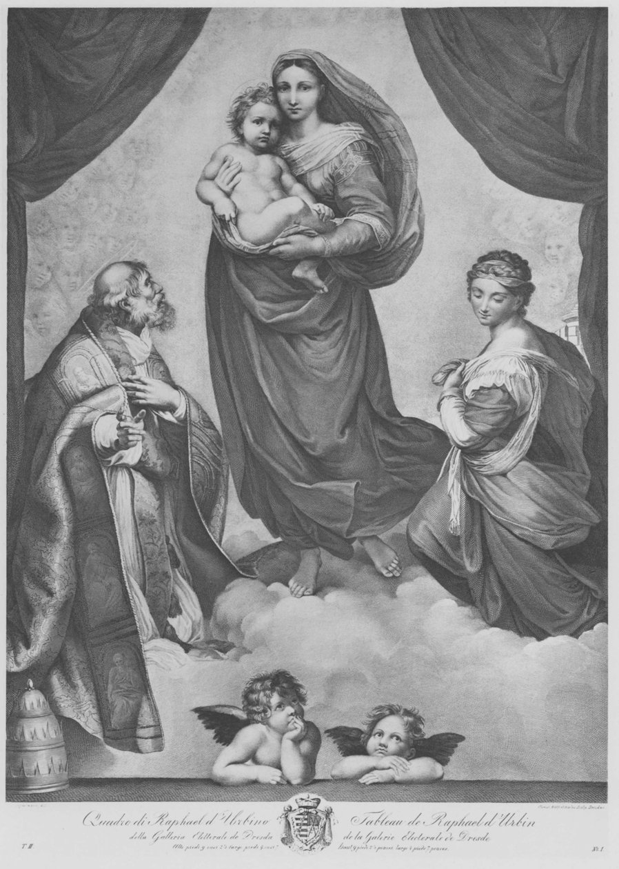 Den sixtinske Madonna av Christian Gottfried Schultze