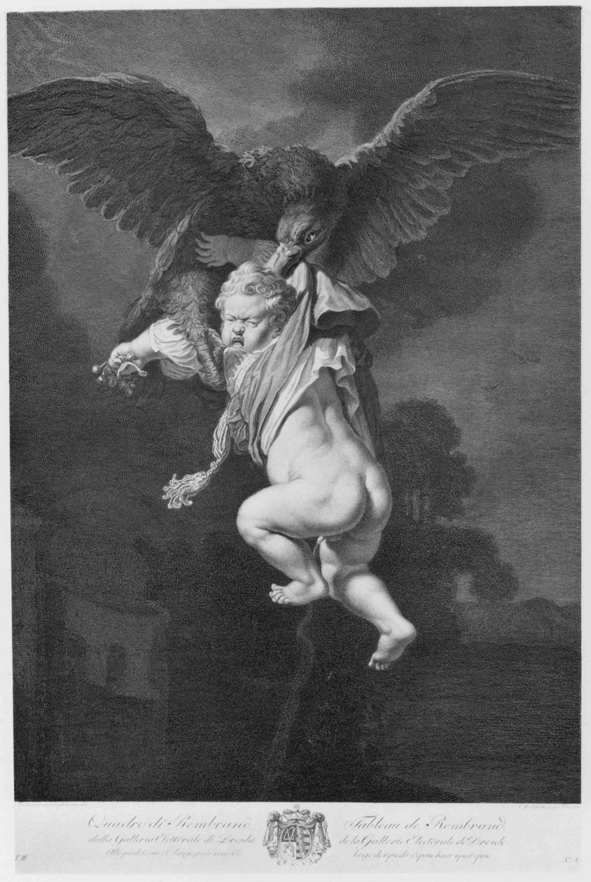 Ganymedes i ørnens klør av Christian Gottfried Schultze