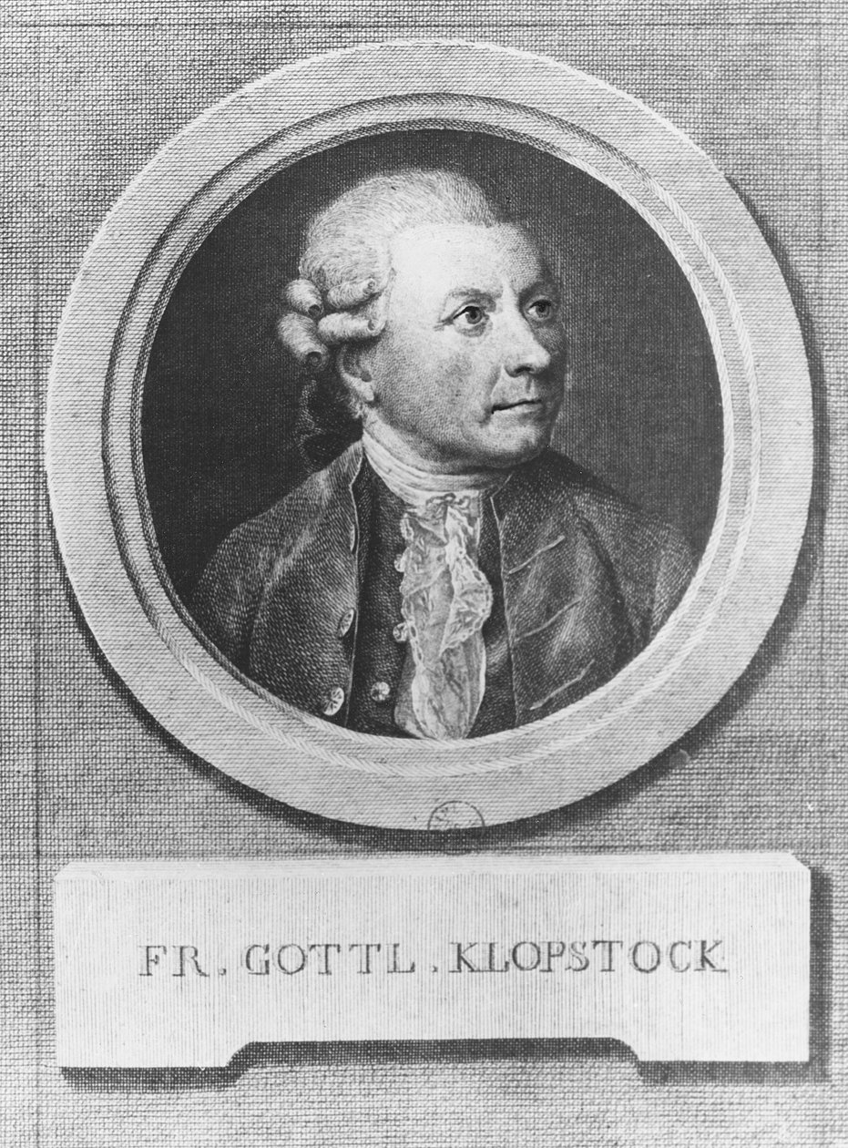 Portrett av Friedrich Gottlieb Klopstock av Christian Gottlieb Geyser