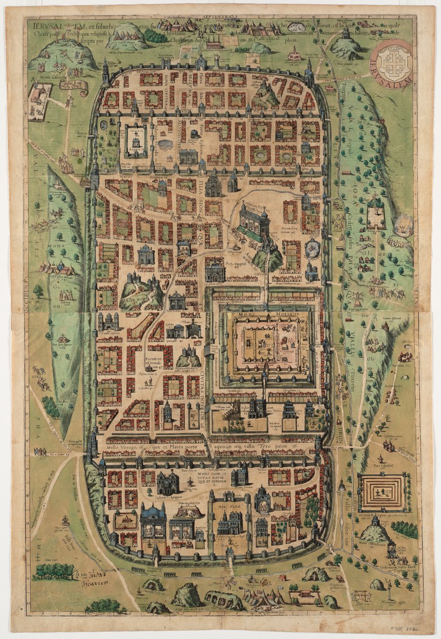 Jerusalem og dens forsteder av Christian Kruik van Adrichem
