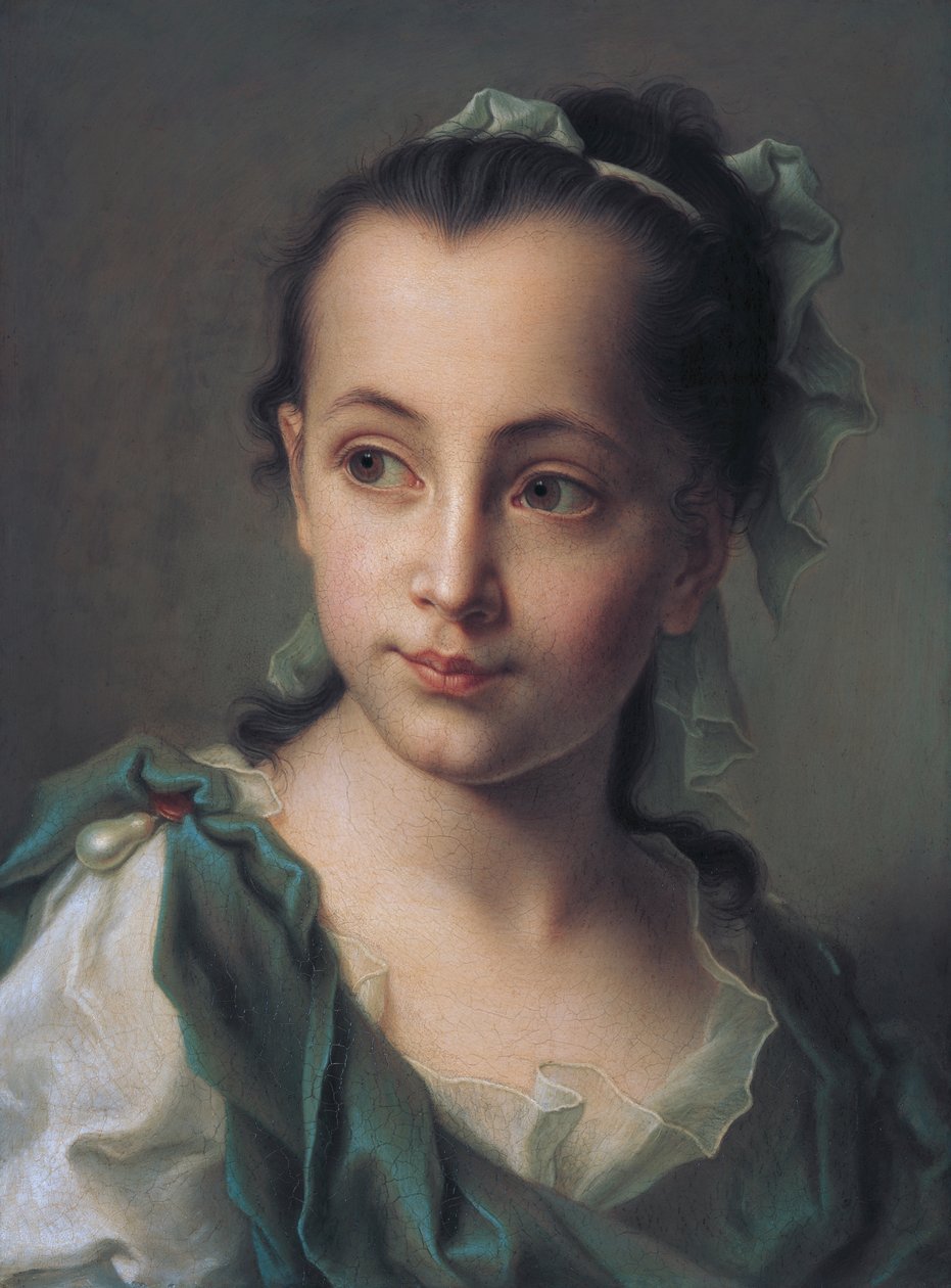 Portrett av kunstnerens datter av Christian Seybold