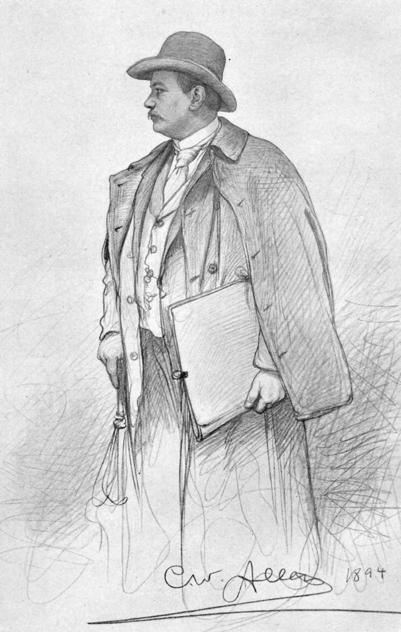 Selvportrett av Christian Wilhelm Allers