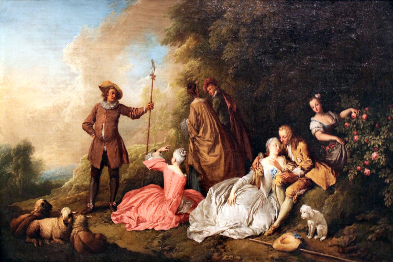 Samfunn utendørs av Christian Wilhelm Ernst Dietrich