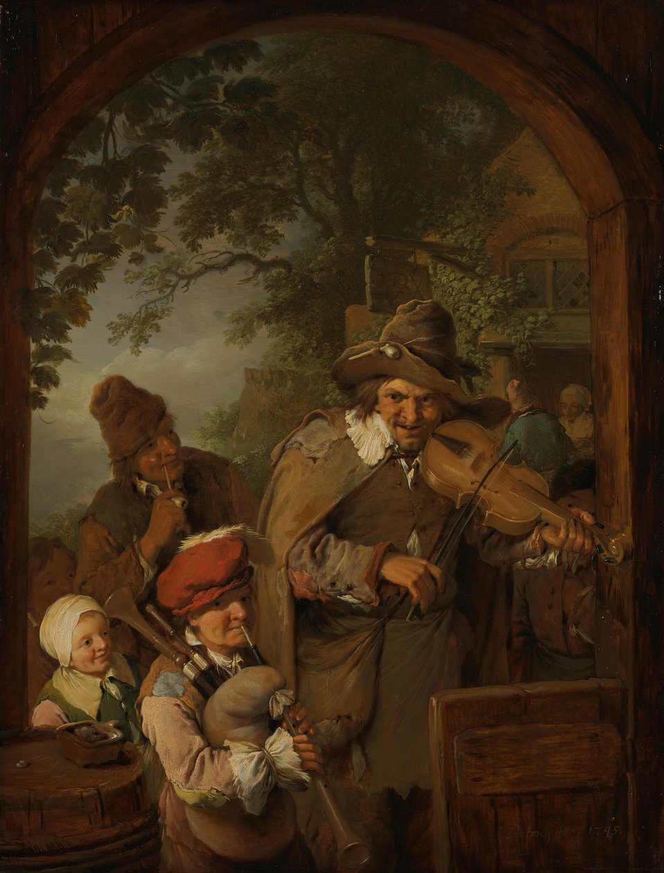 Reisende musikere av Christian Wilhelm Ernst Dietrich