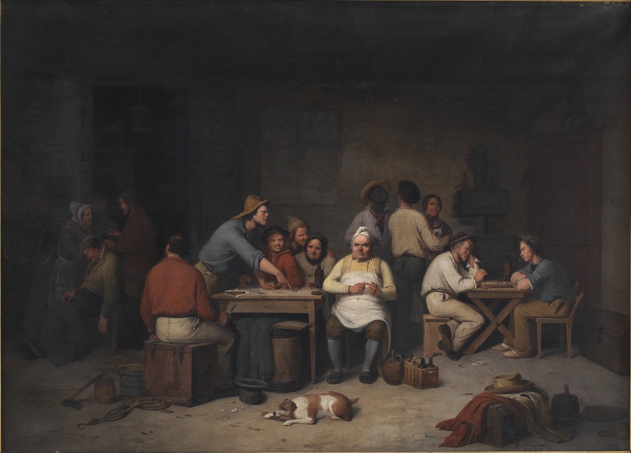 En scene i tavernaen Brockensbod av Christian Andreas Schleisner