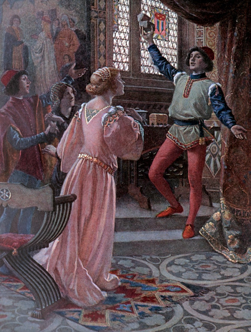 The Merchant of Venezia, ca. 1900 (illustrasjon) av Christian August Printz