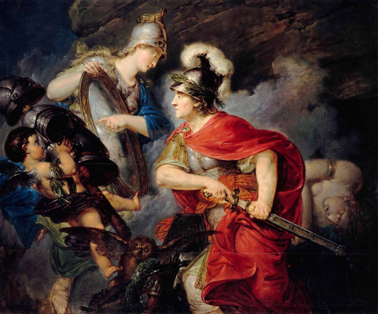 Allegori om Fredrik den store som Perseus Begynnelsen av syvårskrigen, 1789 av Christian Bernhard Rode