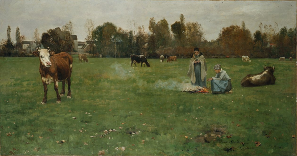 Shepherd Girls av Christian Eriksen Skredsvig