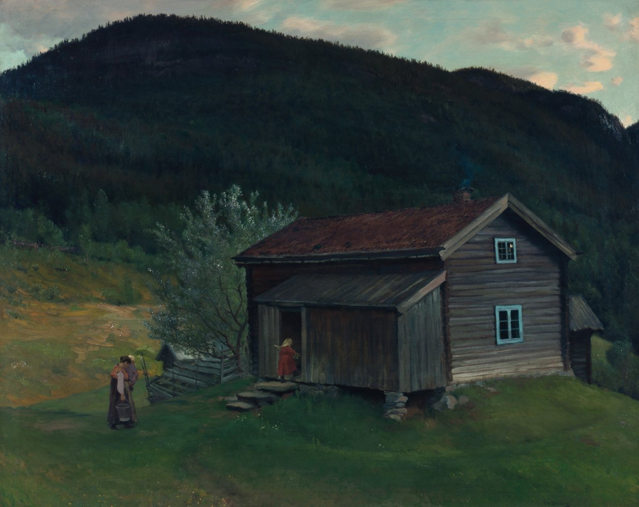 Small farm, Eggeda av Christian Eriksen Skredsvig
