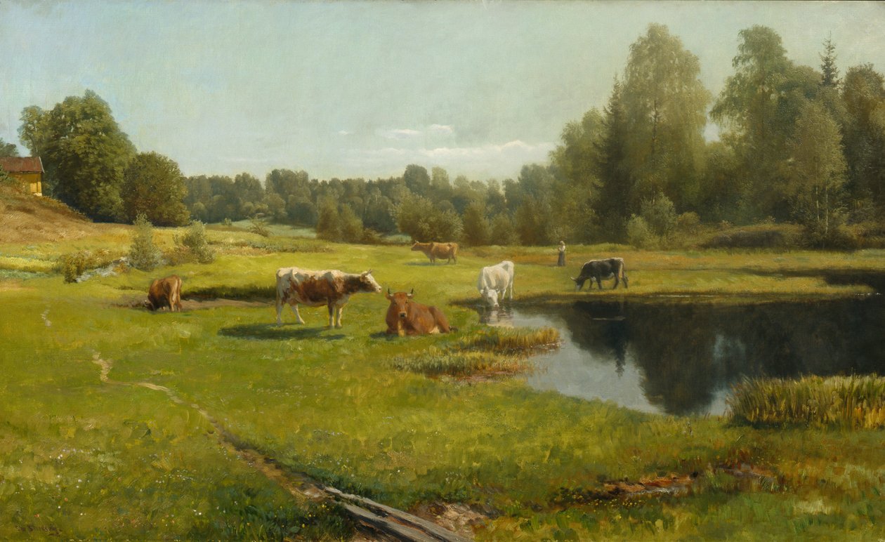 Summer morning, Stabekk av Christian Eriksen Skredsvig