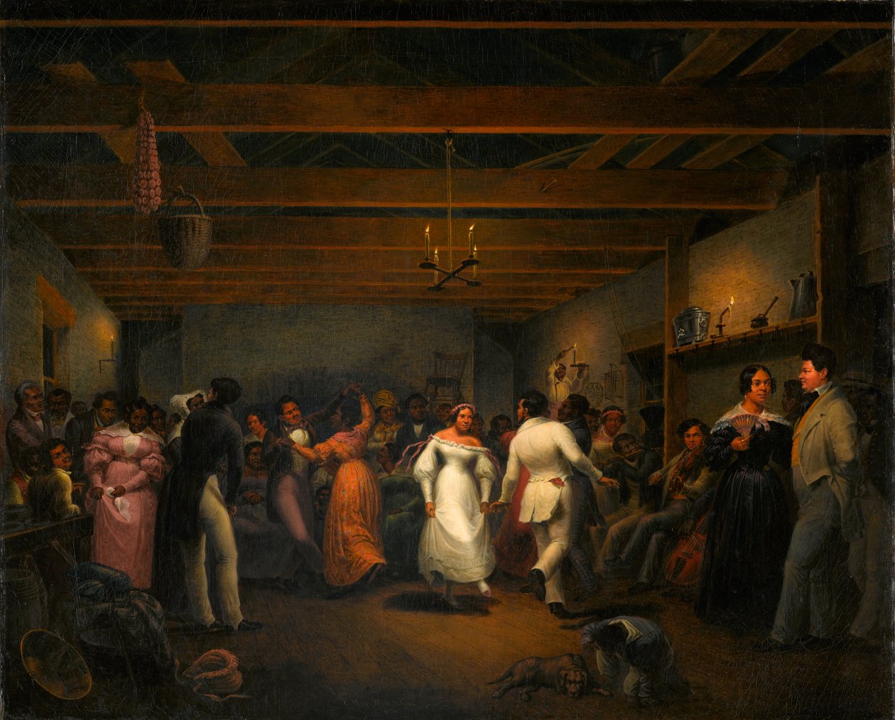 Kjøkkenball i White Sulphur Springs, Virginia, 1838 av Christian Friedrich Mayr