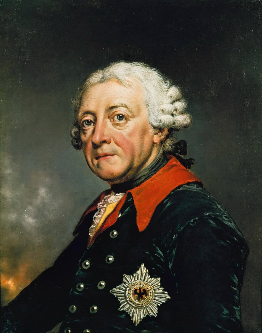 Portrett av Fredrik II av Preussen (1712-1786), av Lisiewski, Christian Friedrich Reinhold (1725-1794). Olje på lerret av Christian Friedrich Reinhold Lisiewski