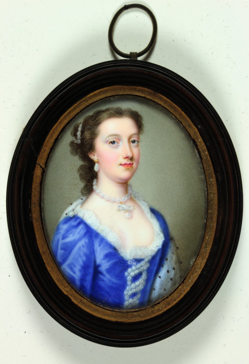 Lady Margaret Cavendish Holles Harley (emalje) av Christian Friedrich Zincke