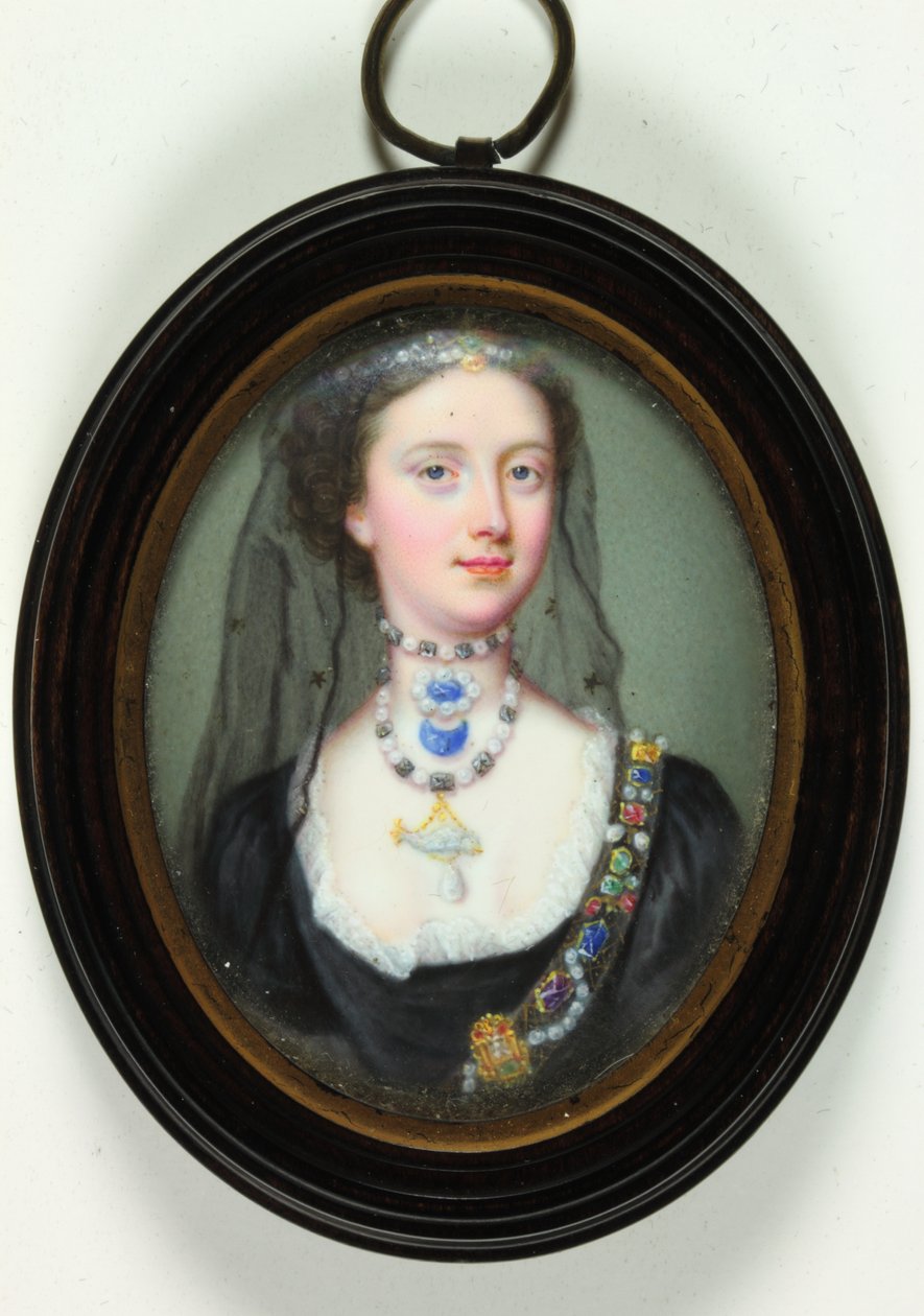 Lady Margaret Cavendish Holles Harley (emalje) av Christian Friedrich Zincke