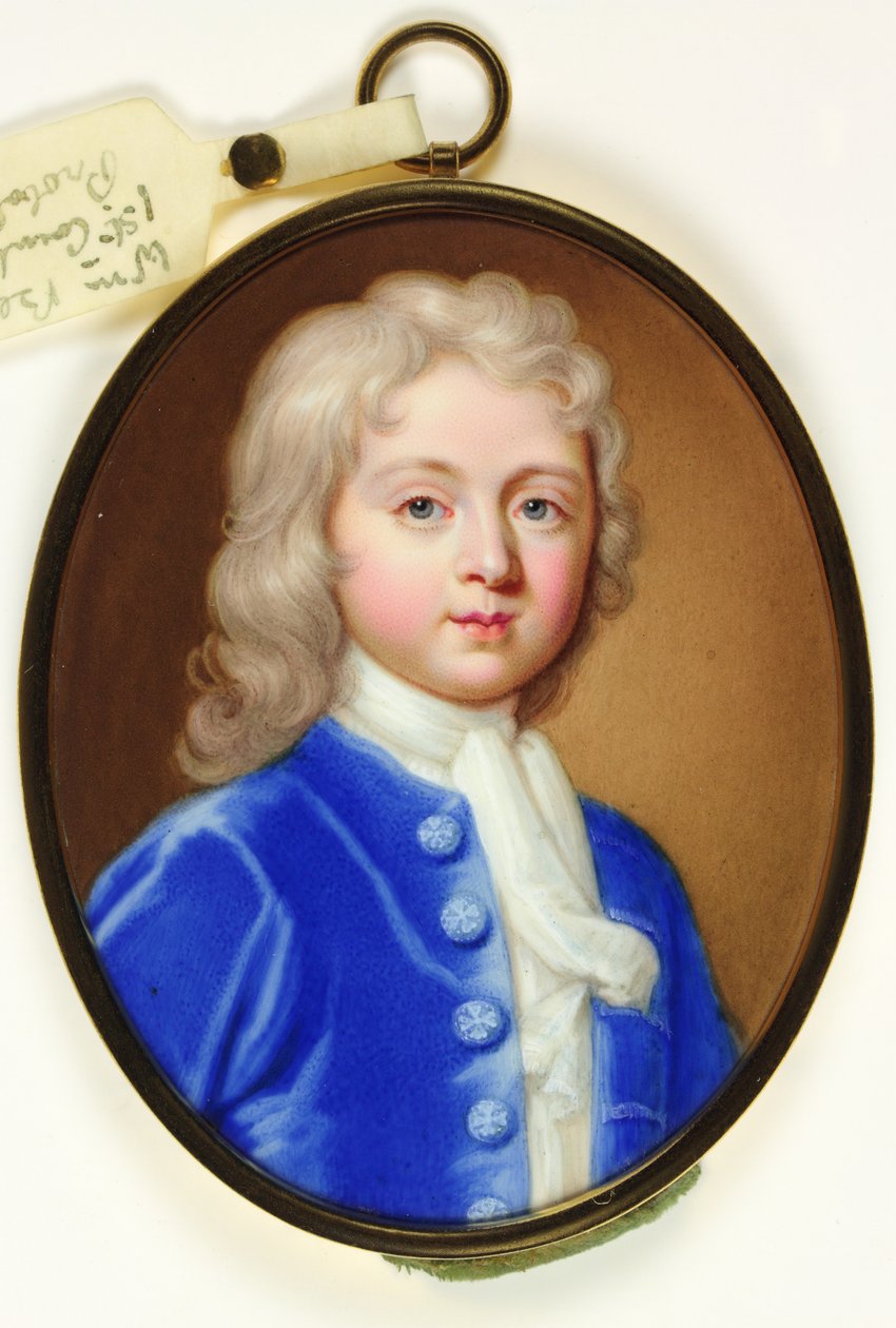 Æren William Bentinck, senere grev Bentinck (emalje) av Christian Friedrich Zincke