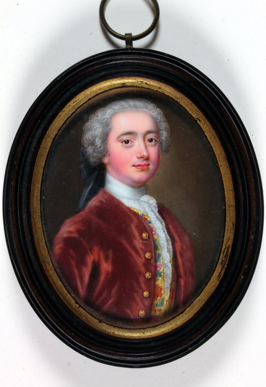 William Bentinck, andre hertug av Portland (emalje) av Christian Friedrich Zincke