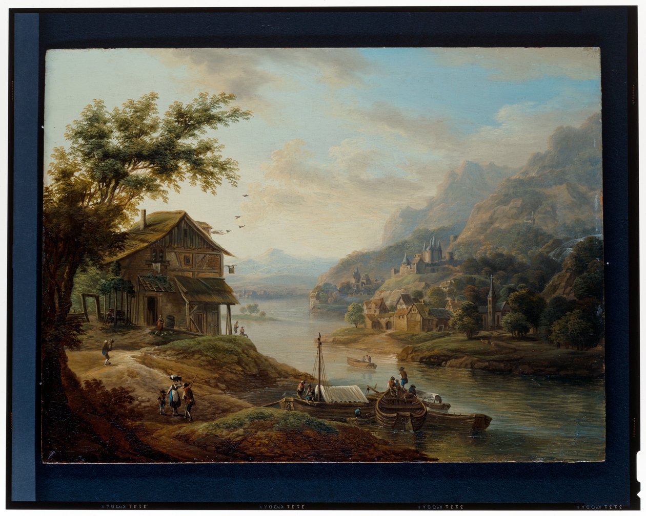 To rhenske landskap av Christian Georg II Schutz or Schuz