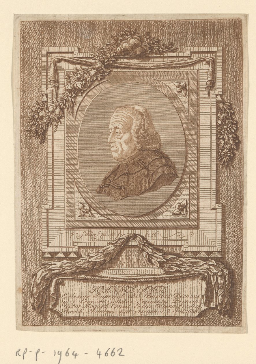 Portrett av Johann Baptist Amos av Christian Georg Schütz (I)