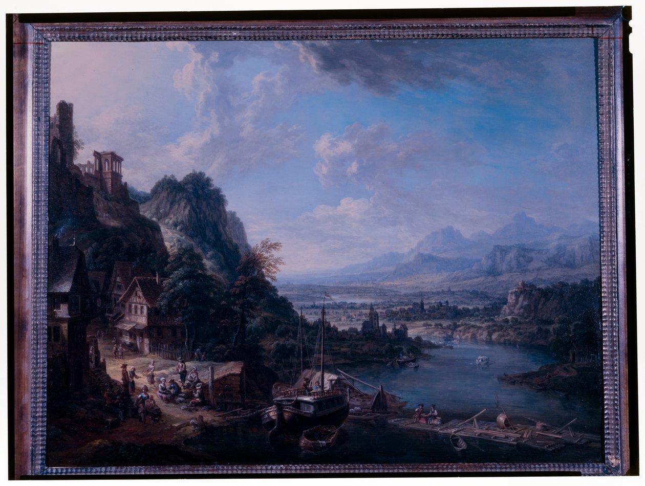 Rhinlandskap av Christian Georg the Elder Schuetz