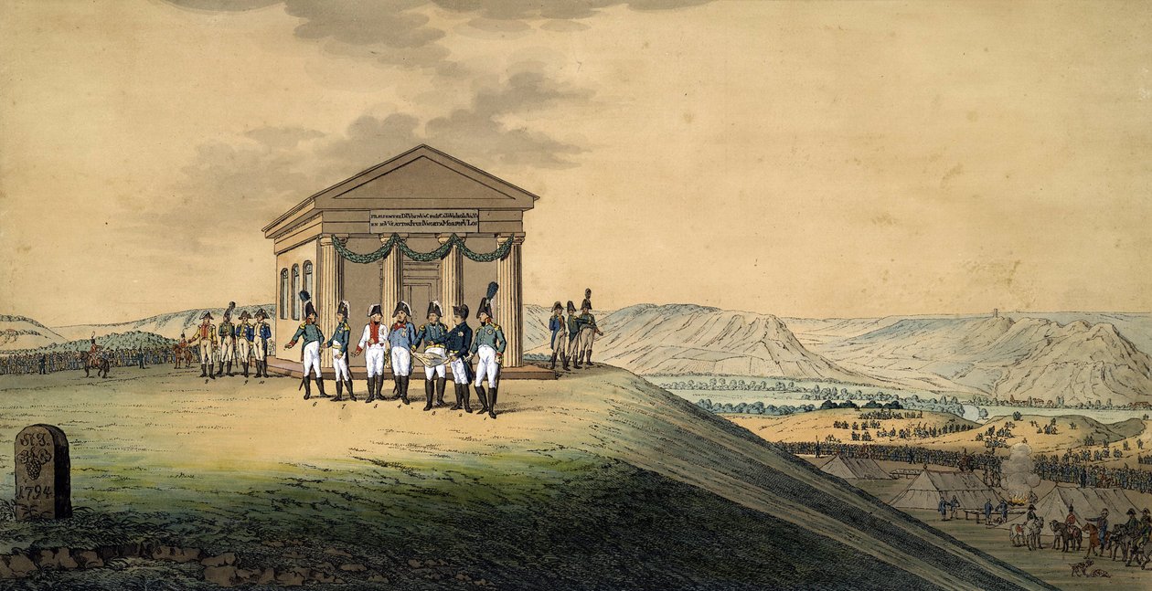 Besøket til Napoleon og Alexander I på slagmarken i Jena (Bataille d