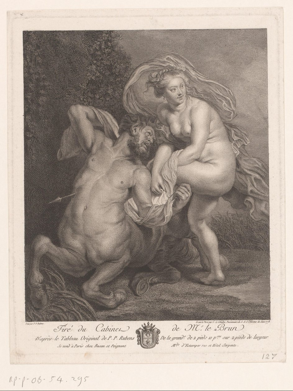 Deianeira på Nessos av Christian Gottfried Schultze