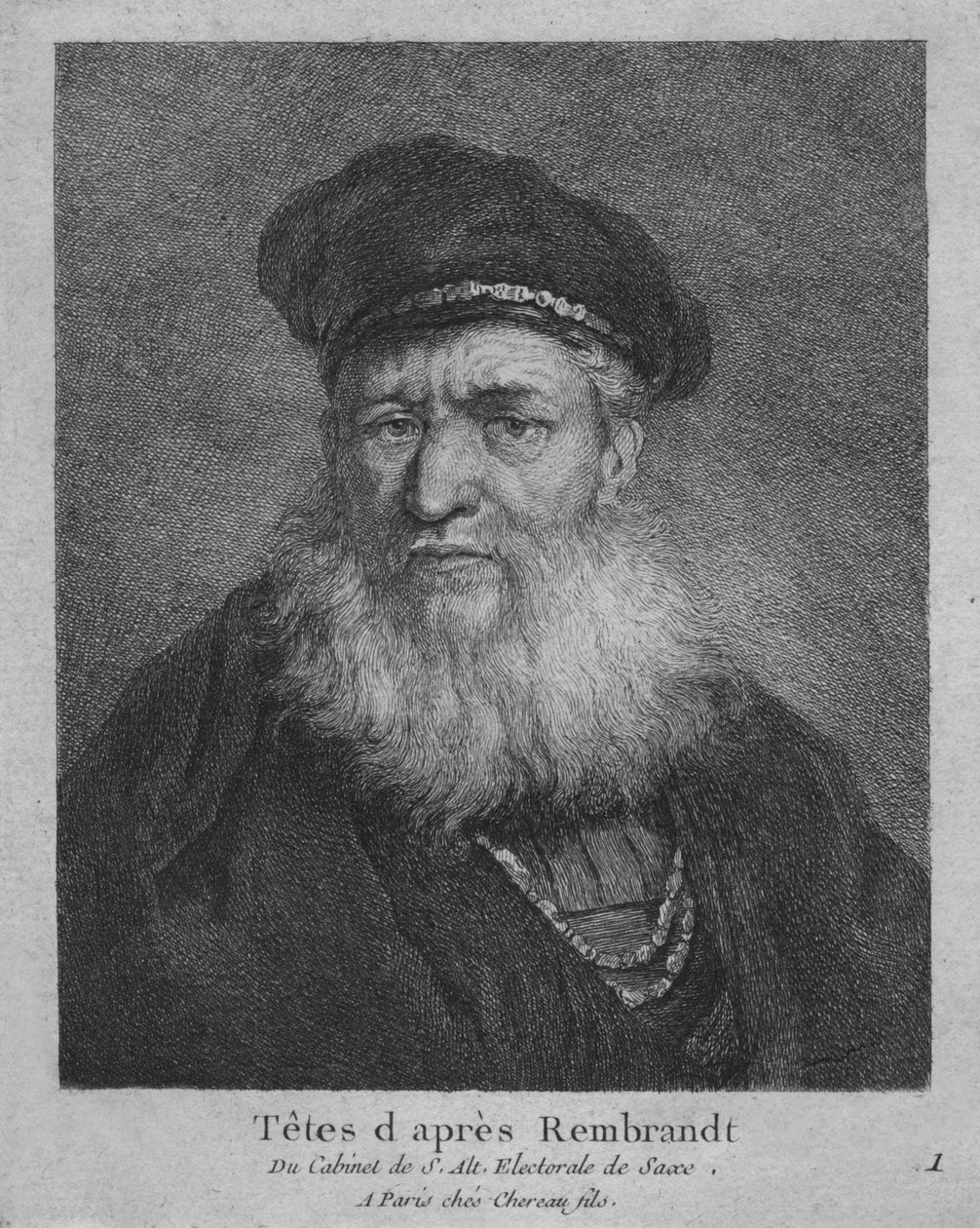 Hoder etter Rembrandt, 1770. av Christian Gottfried Schultze