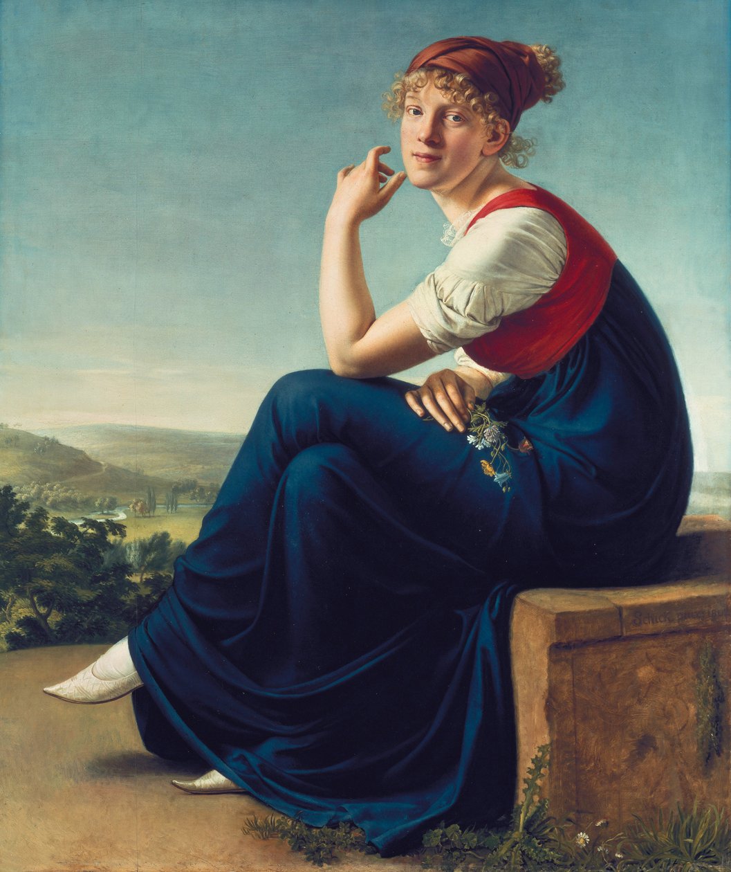 Portrett av Heinrike Dannecker, 1802 av Christian Gottlieb Schick