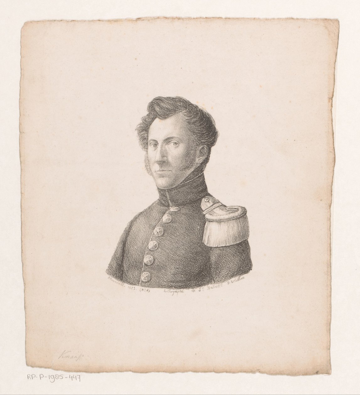 Portrett av Arnold Willem de Bruin av Christian Heinrich Gottlieb Steuerwald