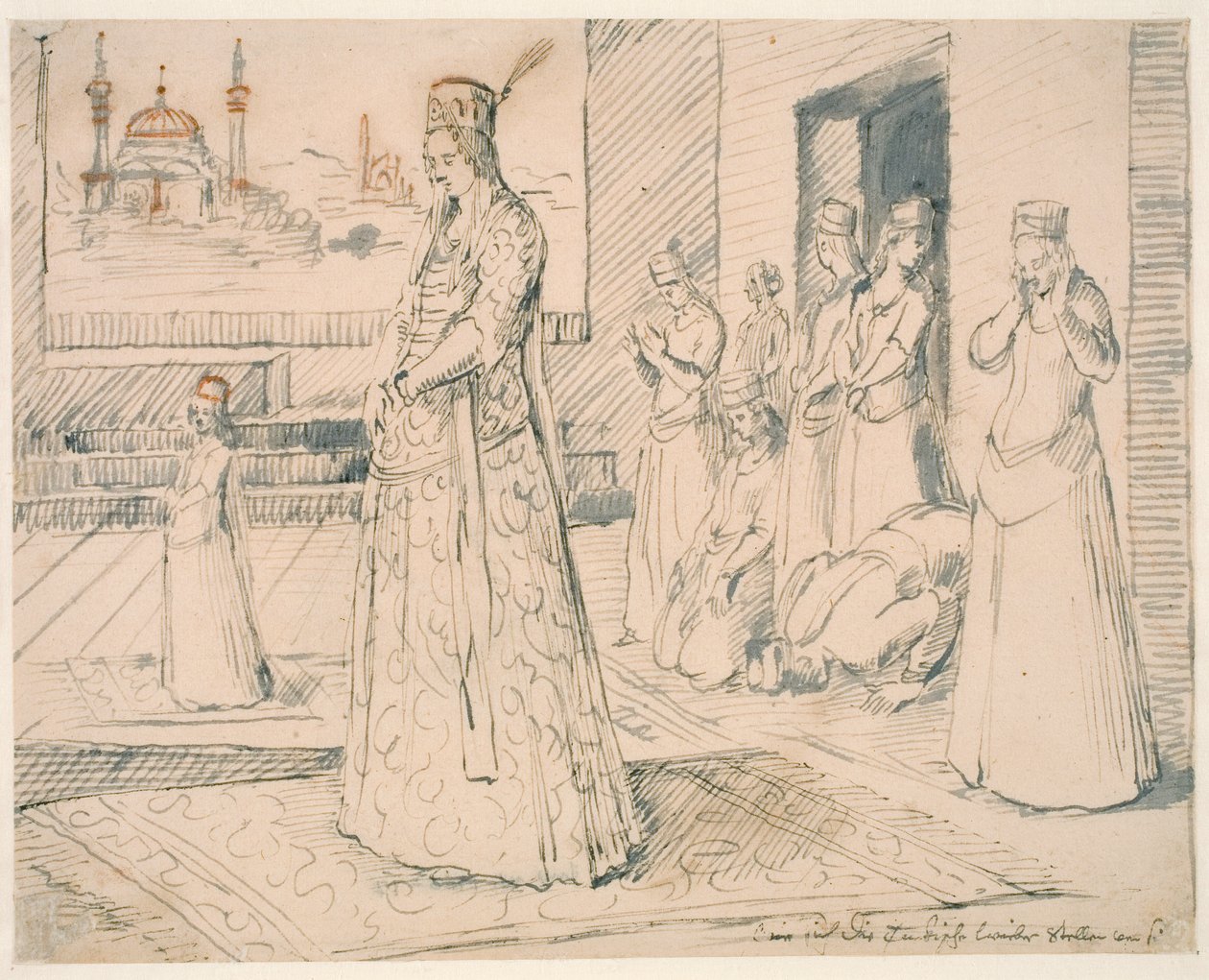 Portrett av fru Sarah Elisabeth Hingelberg etter Rosenfeldt av Christian Hornemann