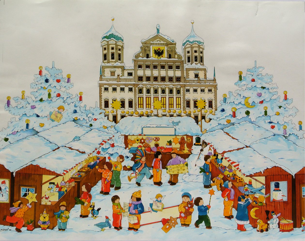 Julemarked (Old City Augsburg) av Christian Kaempf
