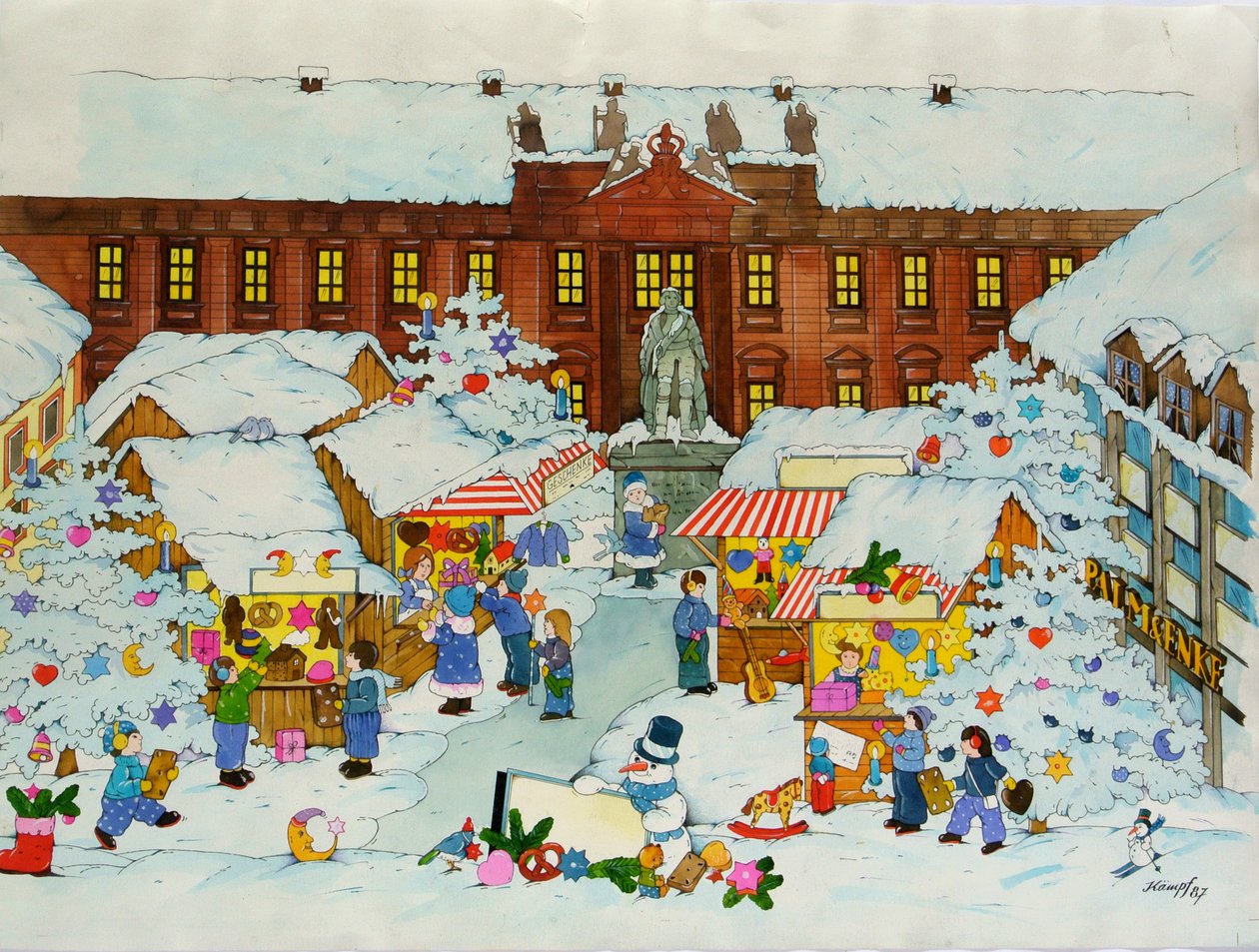 Julemarked (Gamlebyen, Universitetet i Erlangen) av Christian Kaempf