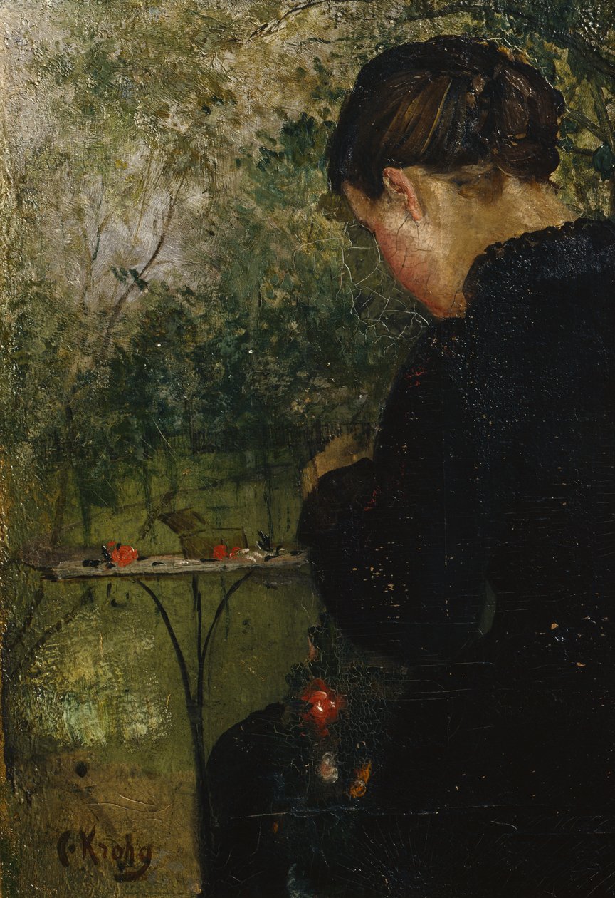 Amalie i hagen av Christian Krohg