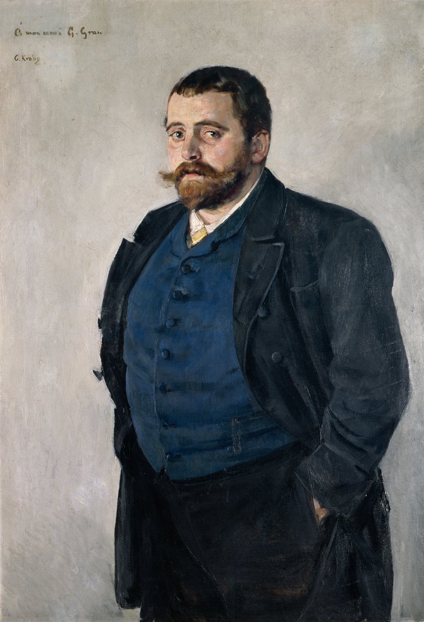Gerhard Gran (1856–1925), professor i nordisk litteratur av Christian Krohg