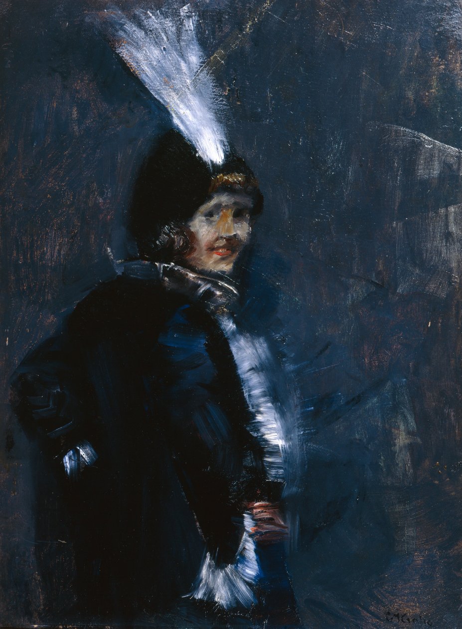 Farvel da (olje på lerret) av Christian Krohg