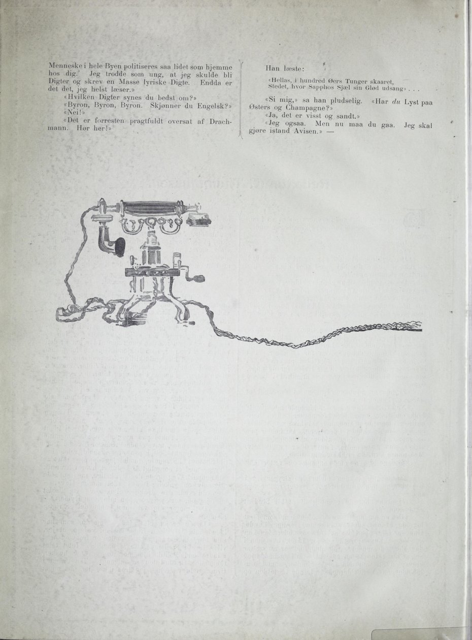 Illustrasjon hentet fra boken 12 af vore samtidige av Krohg, Christian og utgitt av Feilberg & Landmark (Kristiania, 1895) av Christian Krohg