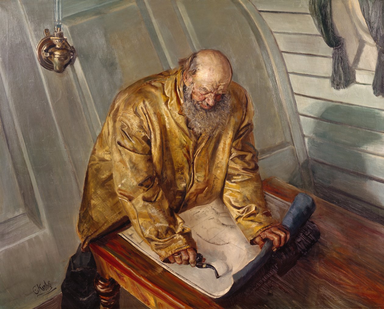 Gjørmete vann (olje på lerret) av Christian Krohg
