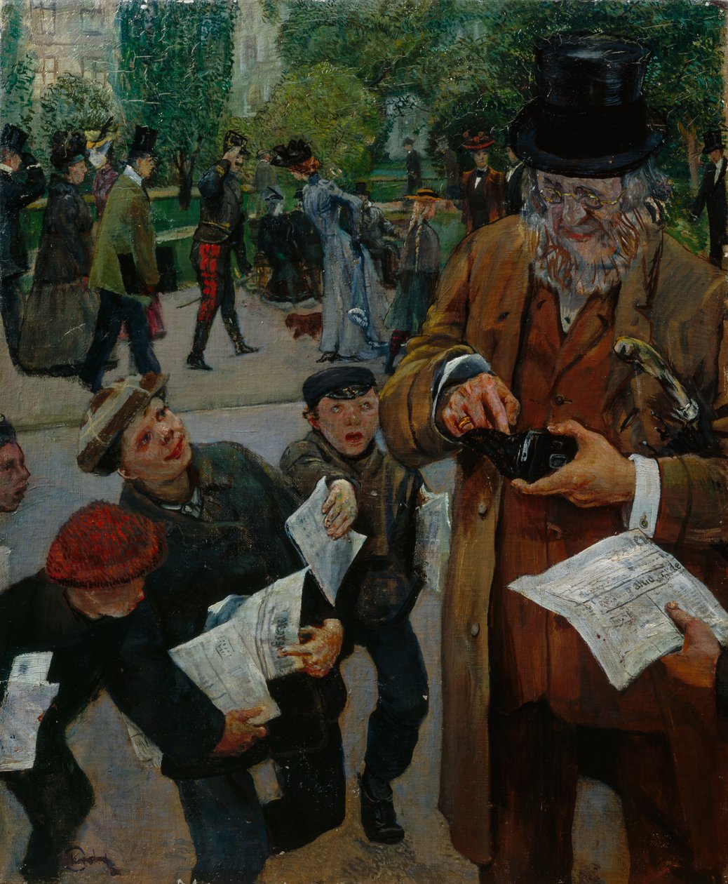 Avisgutter av Christian Krohg