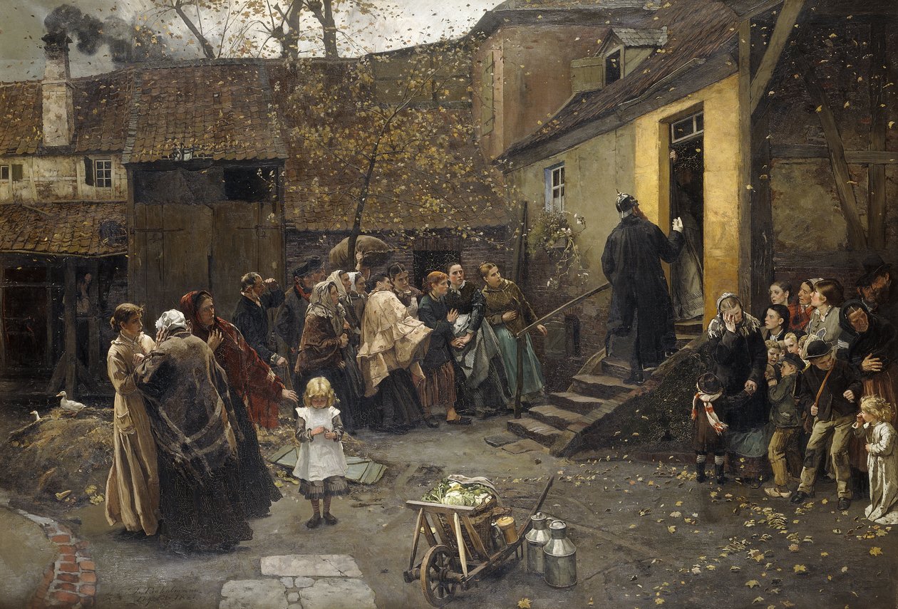 å arrestere; En arrestasjon, 1881 av Christian Ludwig Bokelman