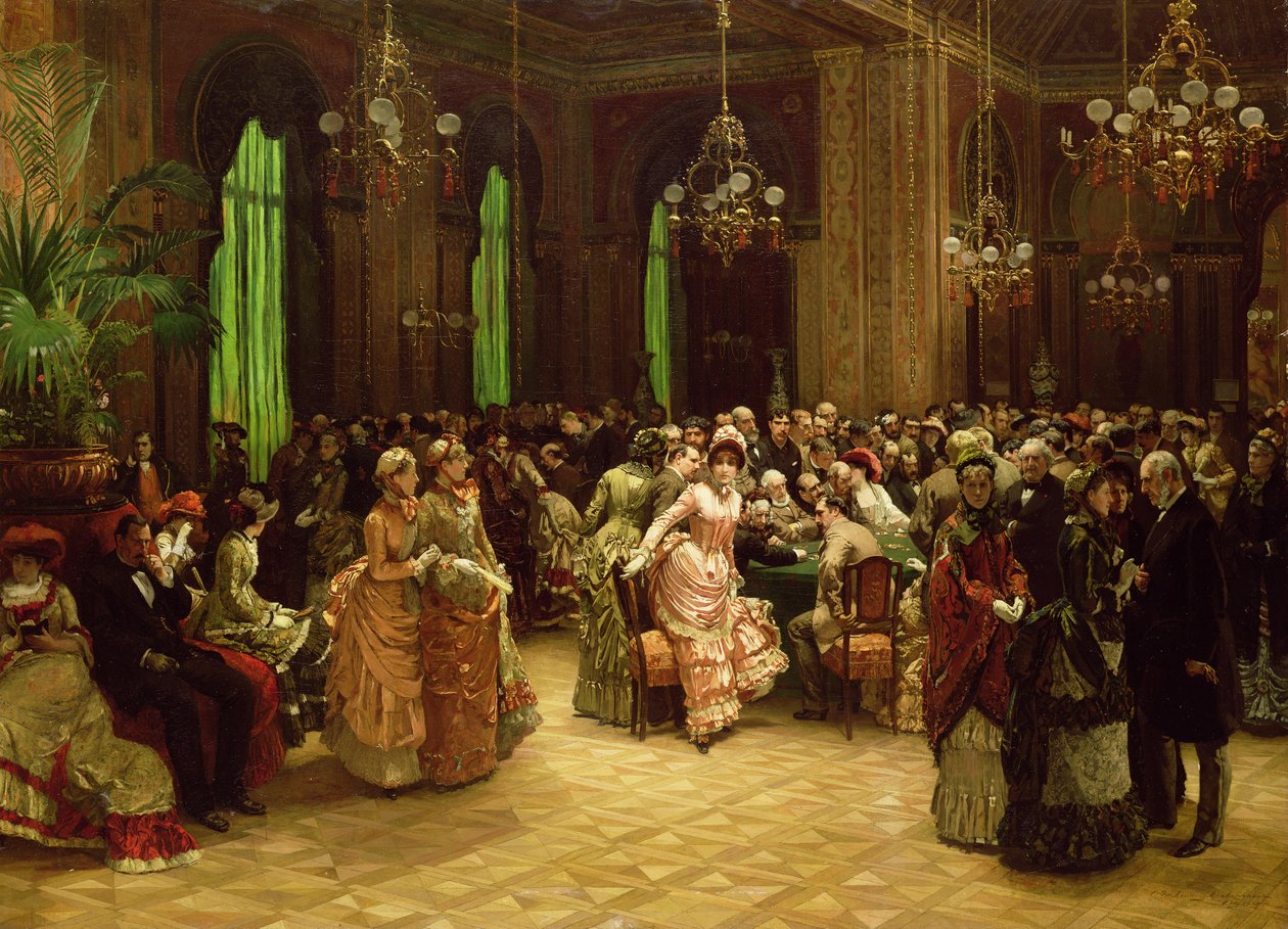 Kasinoet, Monte Carlo, 1884 av Christian Ludwig Bokelman