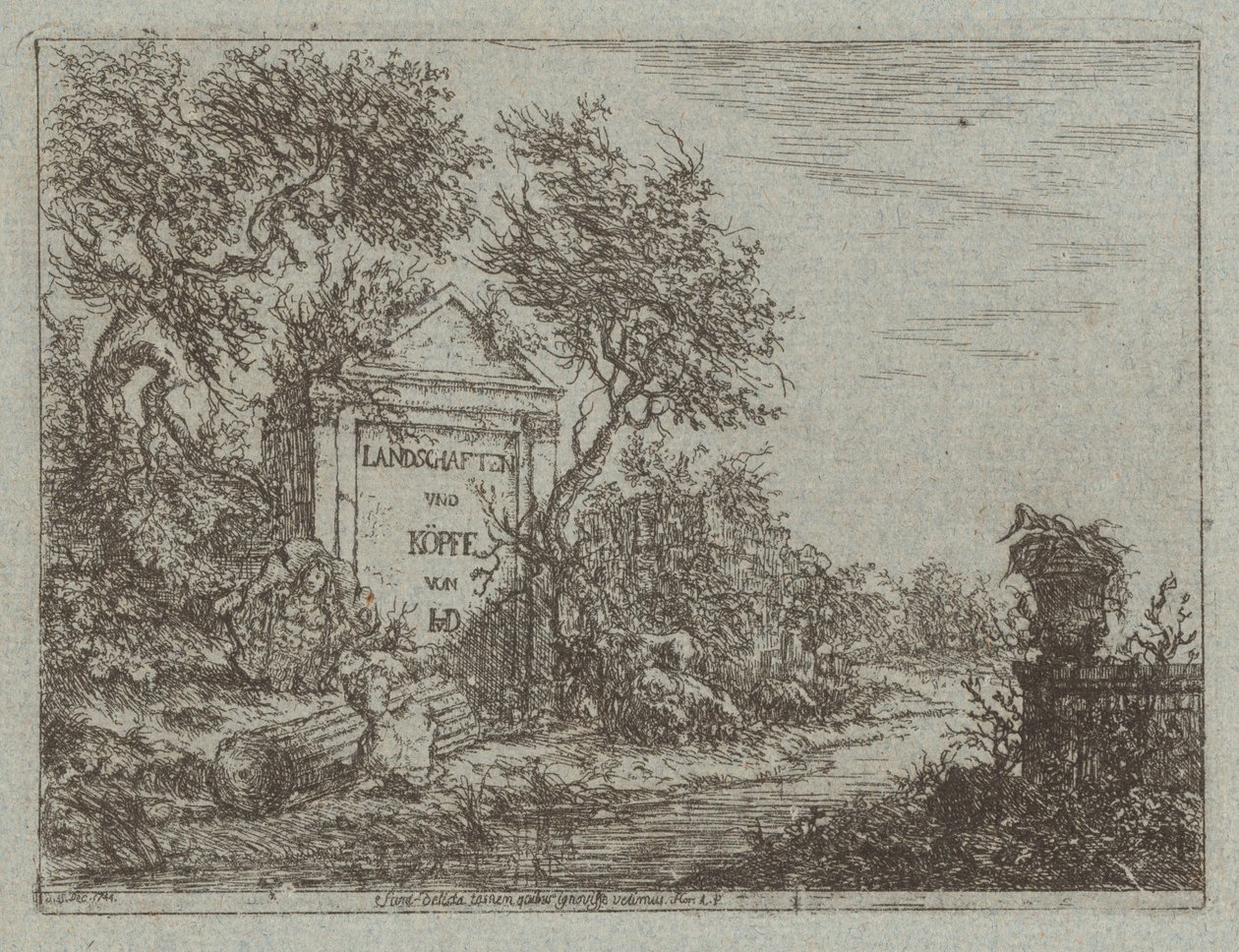 Landskap og hoder av Christian Ludwig von Hagedorn