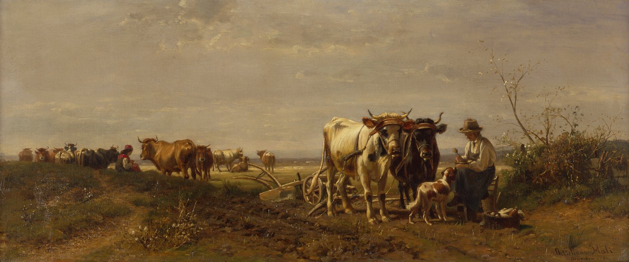 En pause for et måltid av Christian Mali
