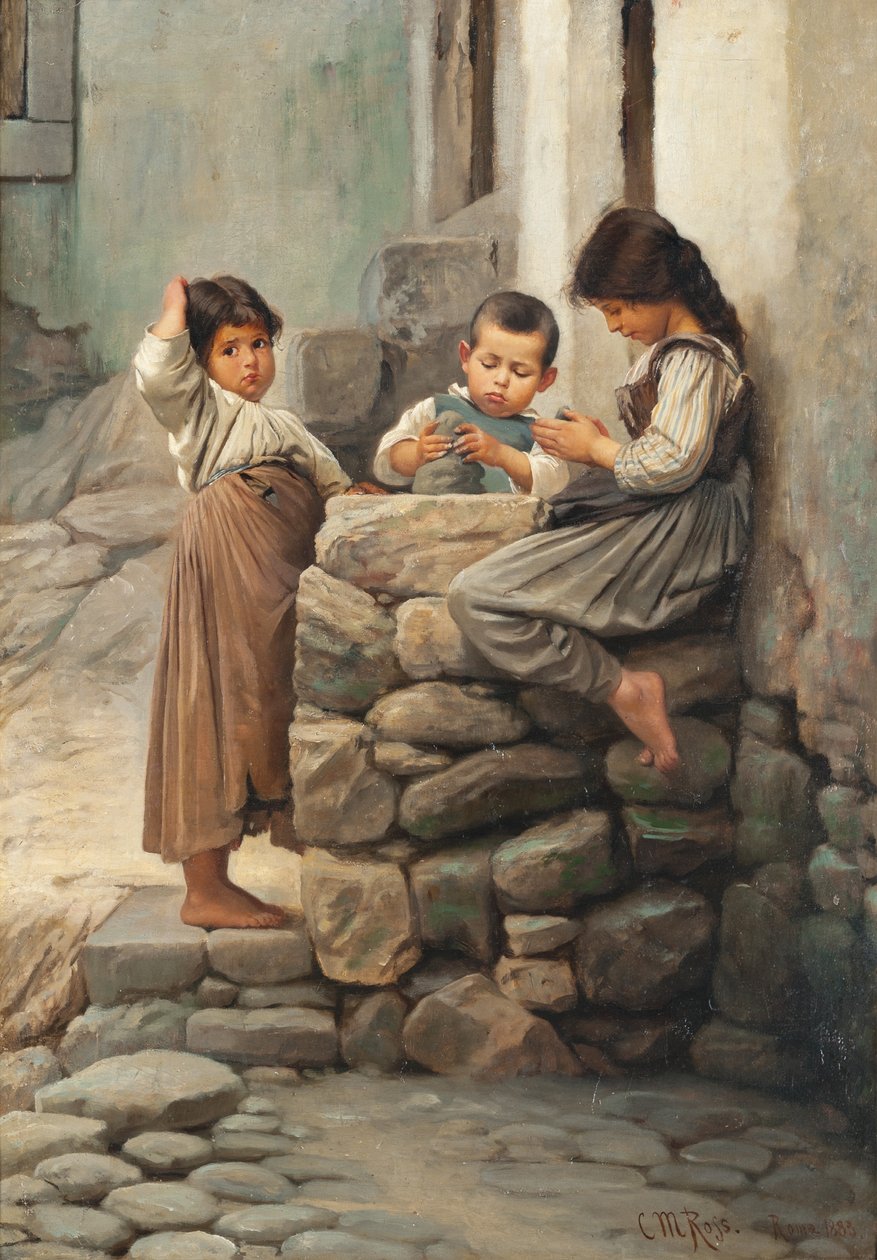 The Little Potters, 1883 av Christian Meyer Ross