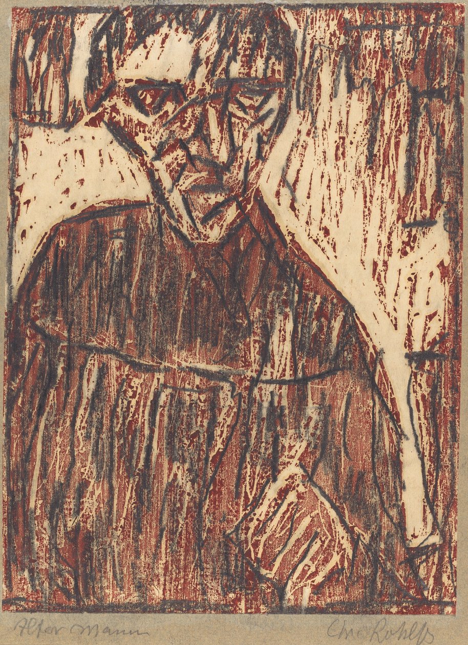 Gammel mann av Christian Rohlfs