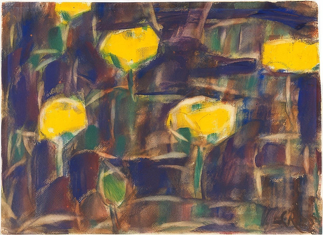 Vannliljer. 1925 av Christian Rohlfs